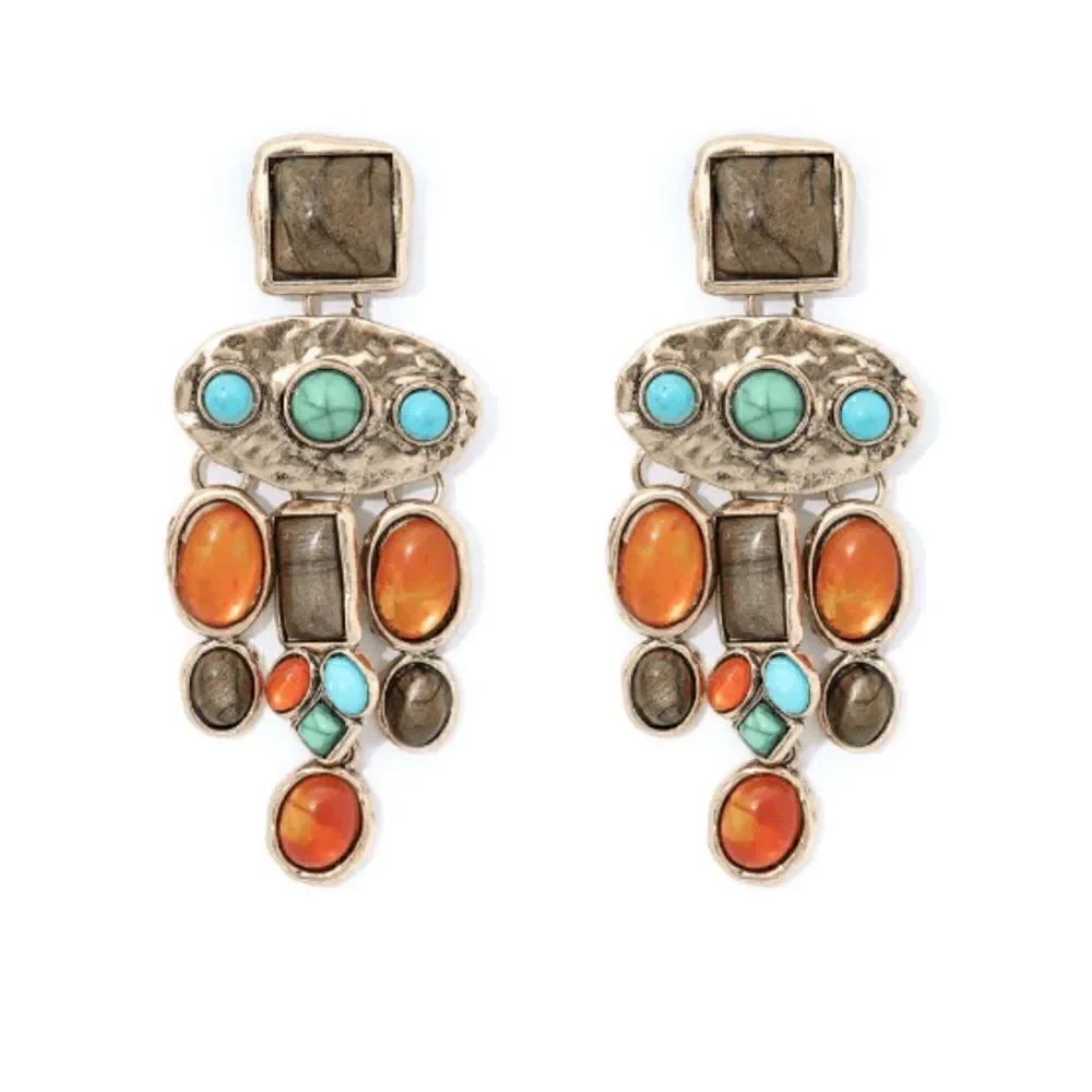 Bohemian drop earrings A291